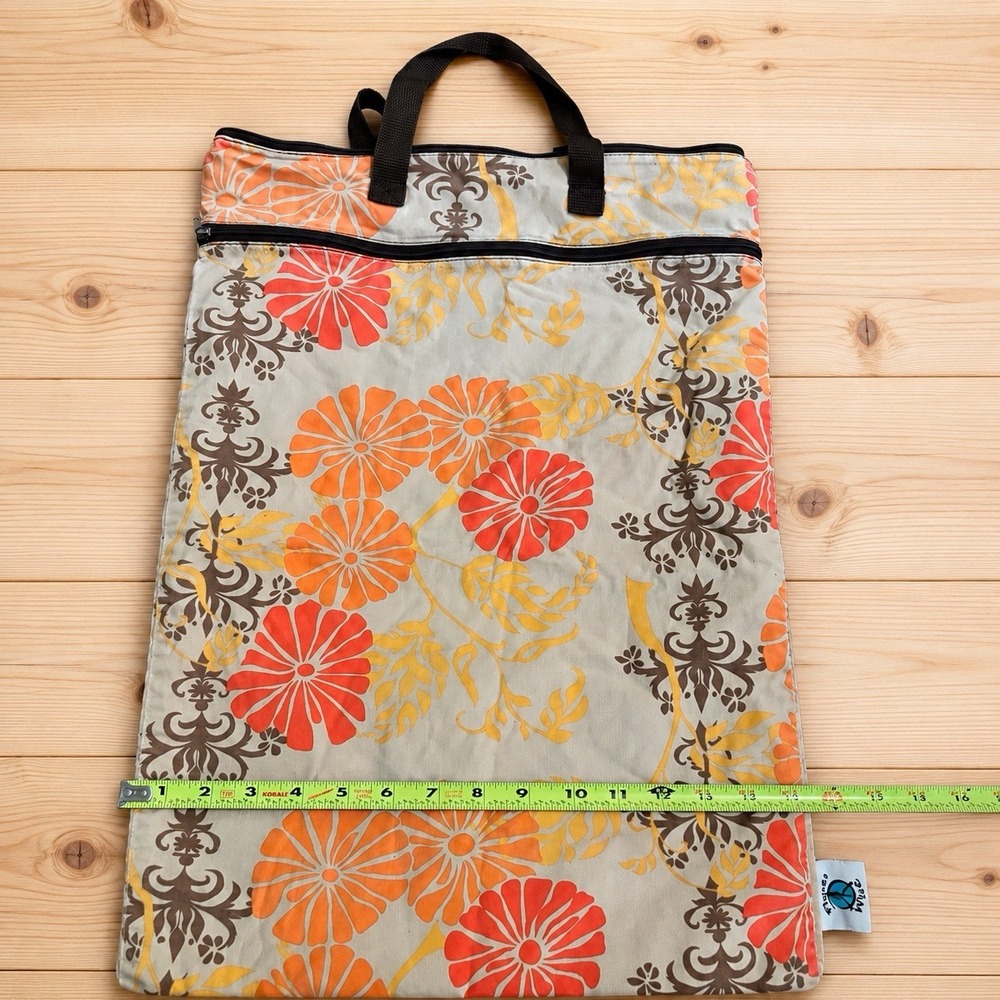 Planet Wise Large Floral Wet Dry Bag Tote Handles USA Made[J]